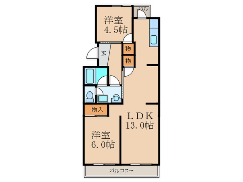 間取図 プレジデントタカヤ