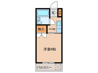 間取図 スカイコーポ上拾石