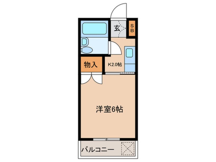 間取図 スカイコーポ上拾石