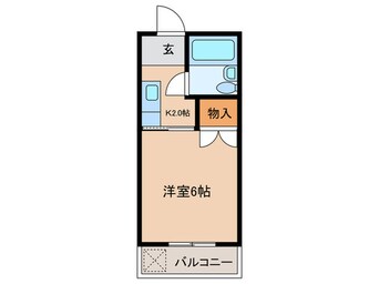 間取図 スカイコーポ上拾石