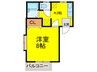 ひまわり壱番館 1Kの間取り