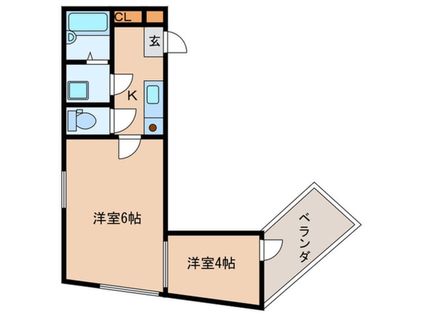 間取図 ヴァロンセ薬院