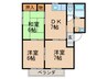 ドエル鴨生田 Ｅ棟 3DKの間取り