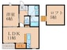 リッツハウス 1LDKの間取り