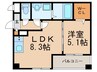 エルヴィータ駅南 1LDKの間取り