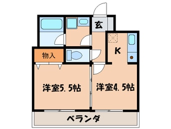 間取図 カーザ・ビアンカ元町