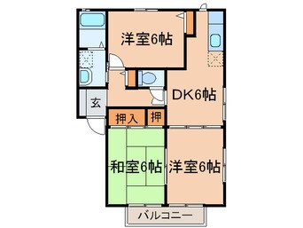 間取図 ヴィラ本城Ａ