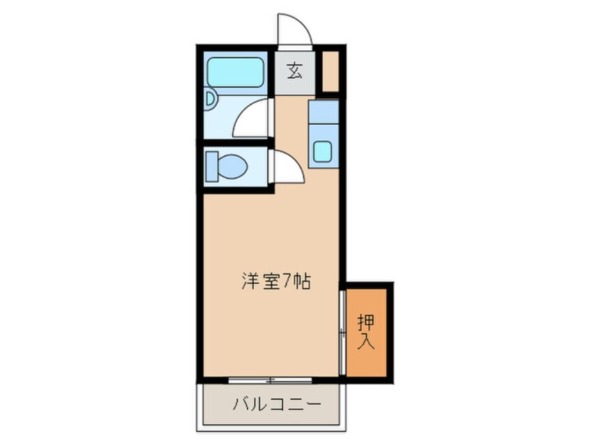 間取図 パシフィック白木原