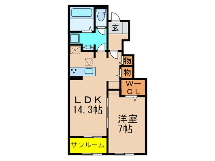間取り図 サングレイス橘A