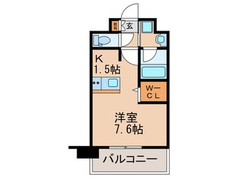 間取図 ｴﾝｸﾚｽﾄ天神LARK（916）