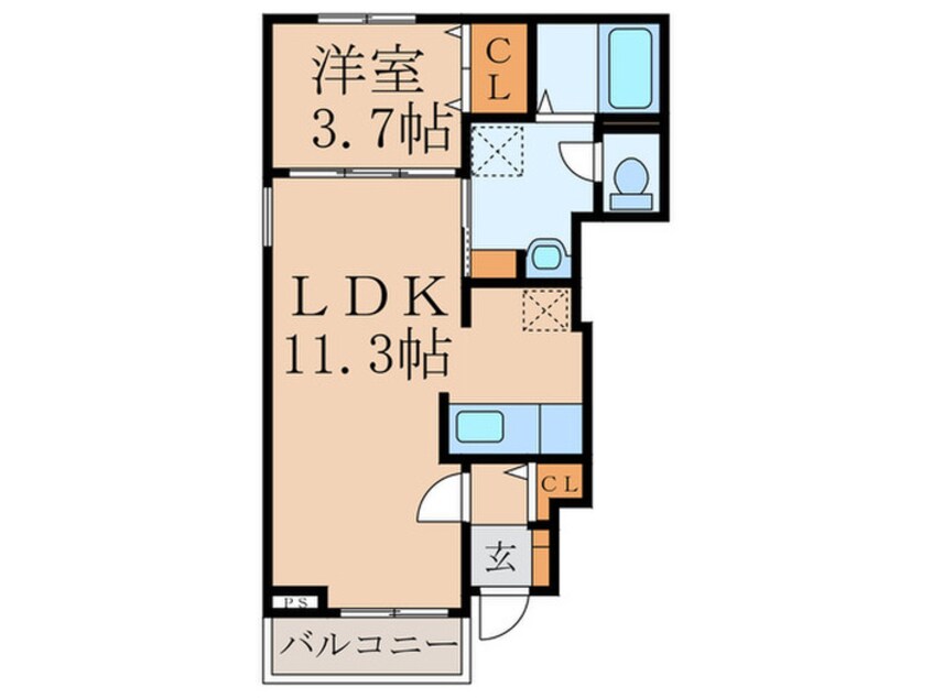 間取図 メゾン・ド・プチ・フル－ルⅡ