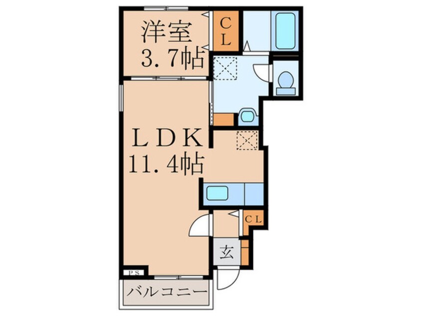 間取図 メゾン・ド・プチ・フル－ルⅡ