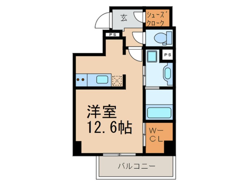 間取図 ｳｪﾙﾌﾞﾗｲﾄ博多ｽﾃｰｼｮﾝ