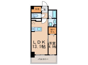 間取図 ｳｪﾙﾌﾞﾗｲﾄ博多ｽﾃｰｼｮﾝ