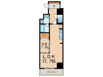 間取図 ｳｪﾙﾌﾞﾗｲﾄ博多ｽﾃｰｼｮﾝ