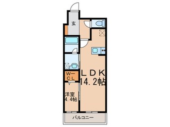 間取図 ｳｪﾙﾌﾞﾗｲﾄ博多ｽﾃｰｼｮﾝ