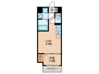 間取図 月光博多東