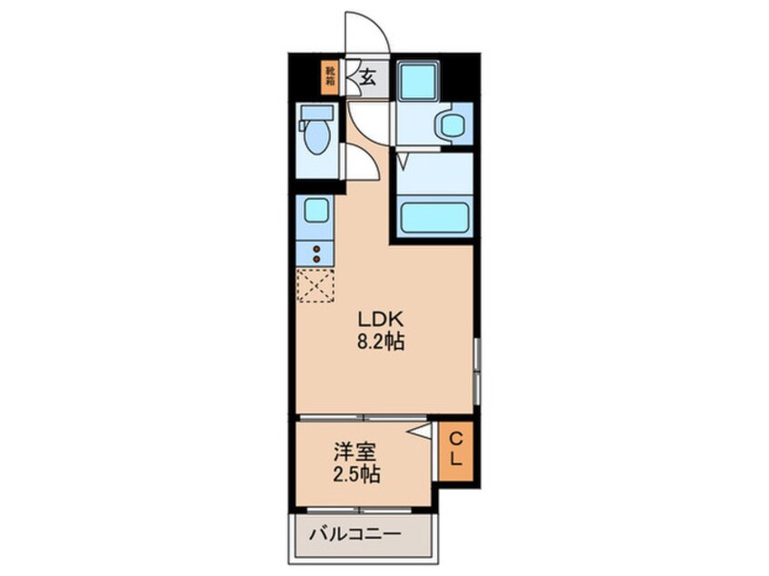 間取図 月光博多東