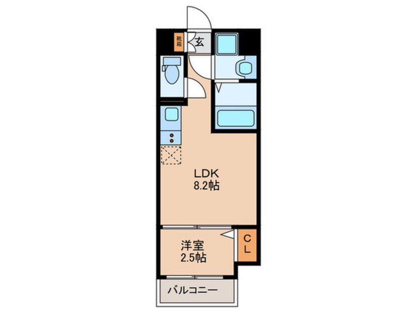 間取図 月光博多東