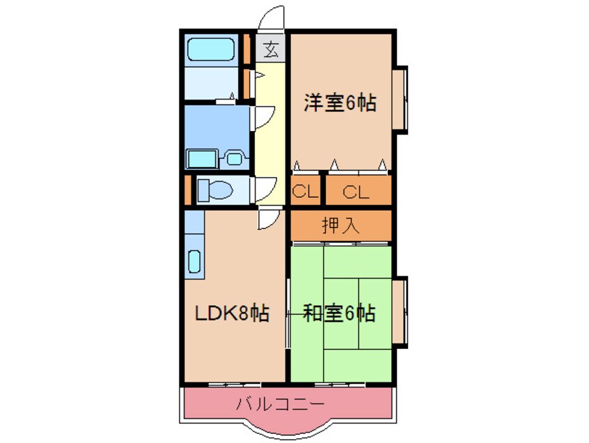 間取図 ウィンディアコート香椎Ⅴ