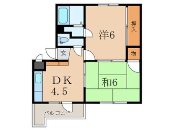 間取図 シャトレ泉台Ⅱ　Ａ棟