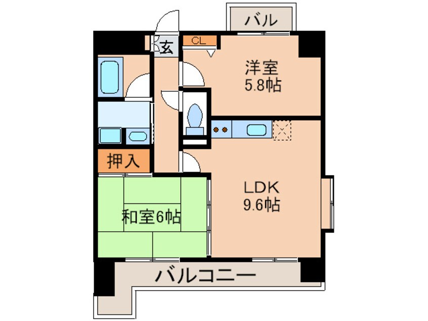 間取図 クリエイティブハイツ春日原