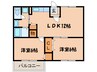サングレープ 2LDKの間取り