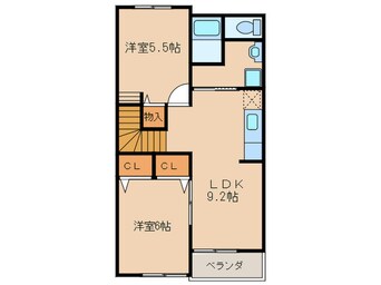 間取図 メゾンドシャテーヌ　Ⅱ棟