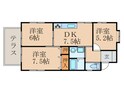 すみれハイツＢ棟の間取図
