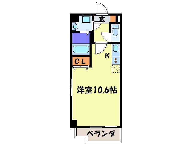 間取り図 リヴェール渡辺通南