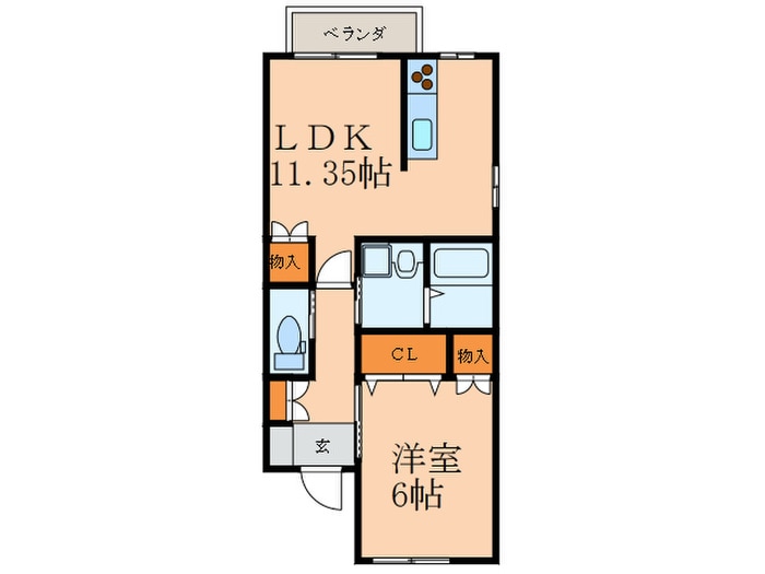 間取り図 リーベン・ヴィーヴルⅡ