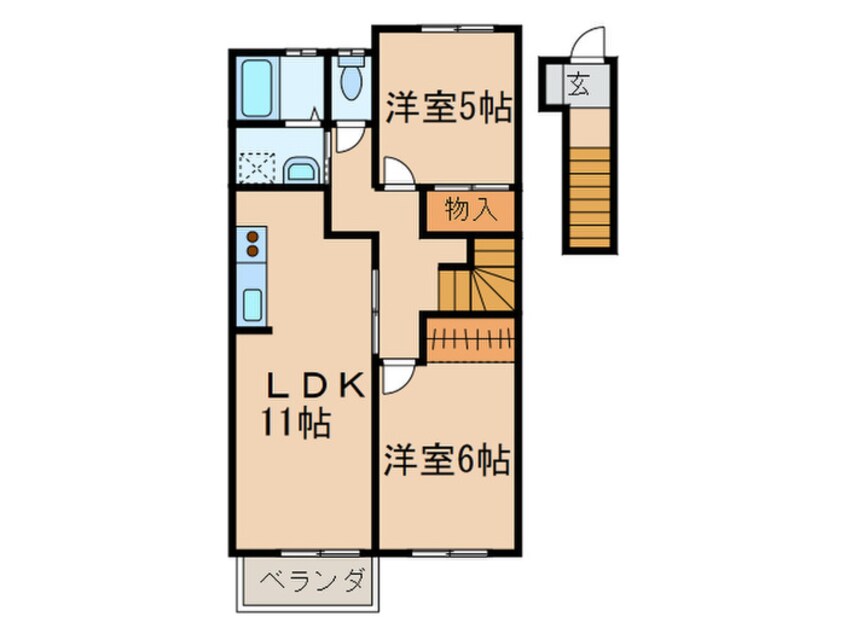 間取図 正建ハイツ野間