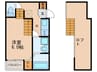 ドリームパレス名島 1Kの間取り