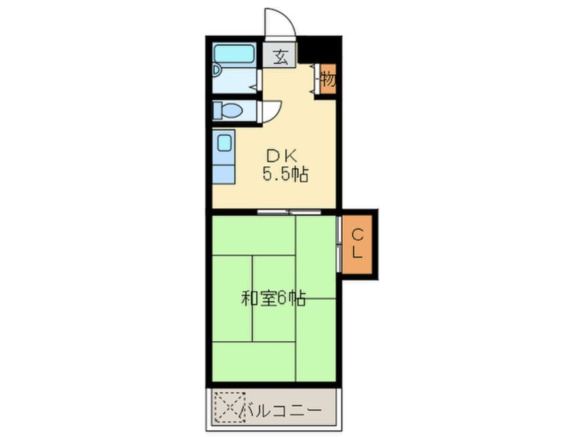 間取図 県庁前畠田ビル