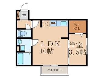 間取図 プラスラミチエ朽網