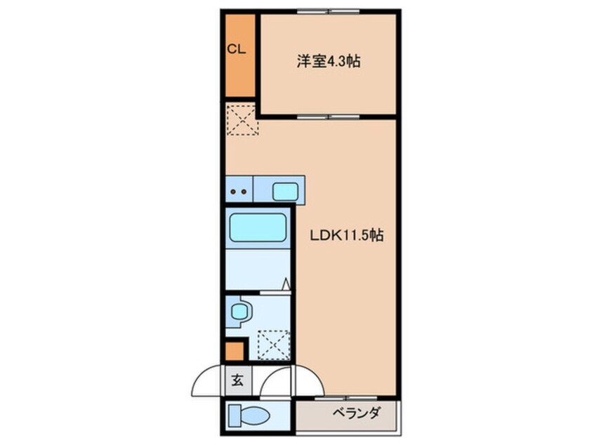 間取図 ソアース和白駅前