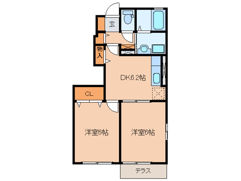 間取図 マロンハイツＡ