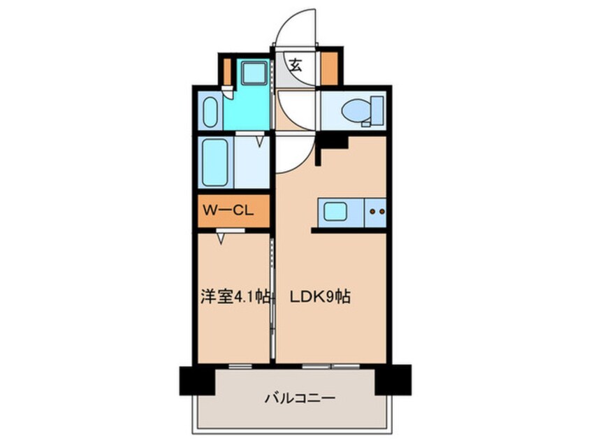 間取図 ｱｸﾛｽ薬院ｸﾞﾚｲｽﾃｰｼﾞ（202）