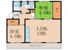 川本ビル 2LDKの間取り