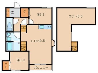 間取図 maison de ballon hukutsu