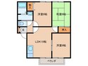 サンガーデン海老津Ａ棟の間取図