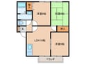 サンガーデン海老津Ａ棟の間取図