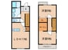 BOX西小倉Ⅰ 2LDKの間取り
