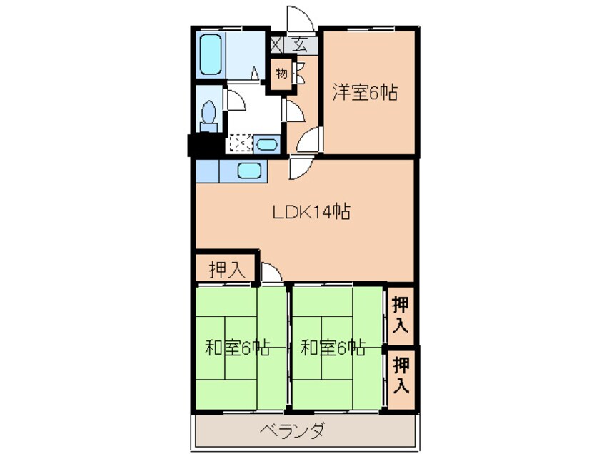 間取図 アベニュー守恒