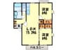 もくせい館 2LDKの間取り