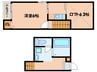 ラフィ－ネ周船寺 1Kの間取り