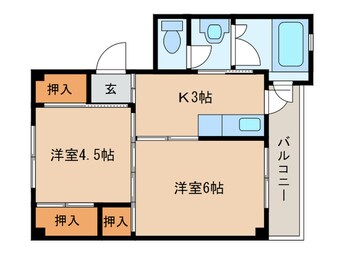 間取図 ビレッジハウス姪浜１号棟