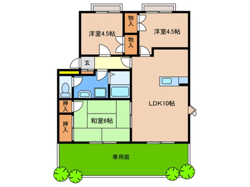 間取図 フォレスト和白（2棟）