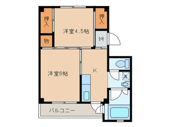 間取図 ビレッジハウス姪浜３号棟