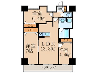 間取図 テゾーロ行橋